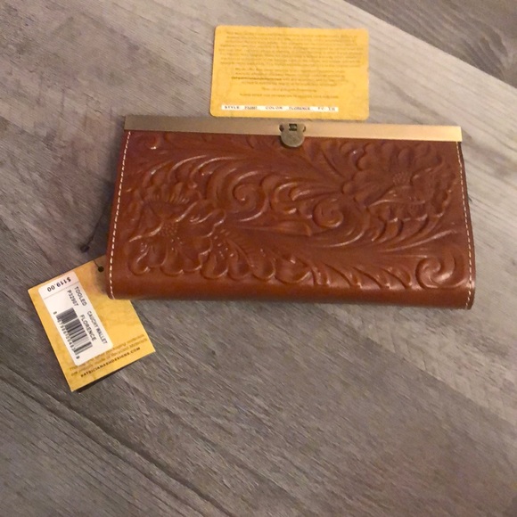 Patricia Nash Tooled Leather Cauchy Wallet Color Florence NWT & Card - Picture 3 of 12